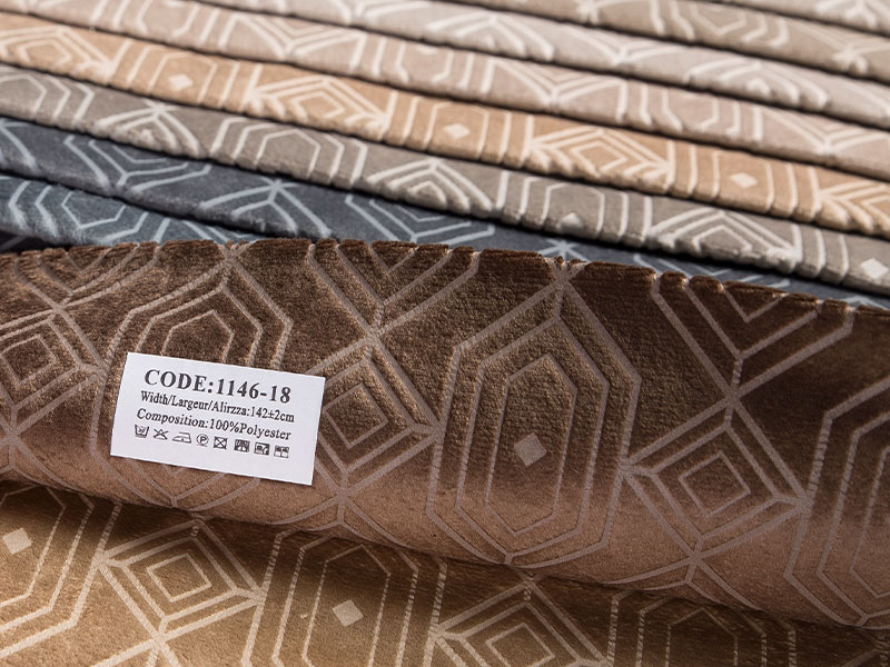 Velvet bronzing fabric for sofa