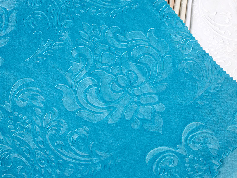 Versatile dyed embossed velvet fabric for crafts and diy projects