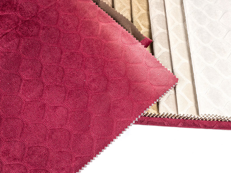 High-quality dyed embossed velvet fabric for home decor